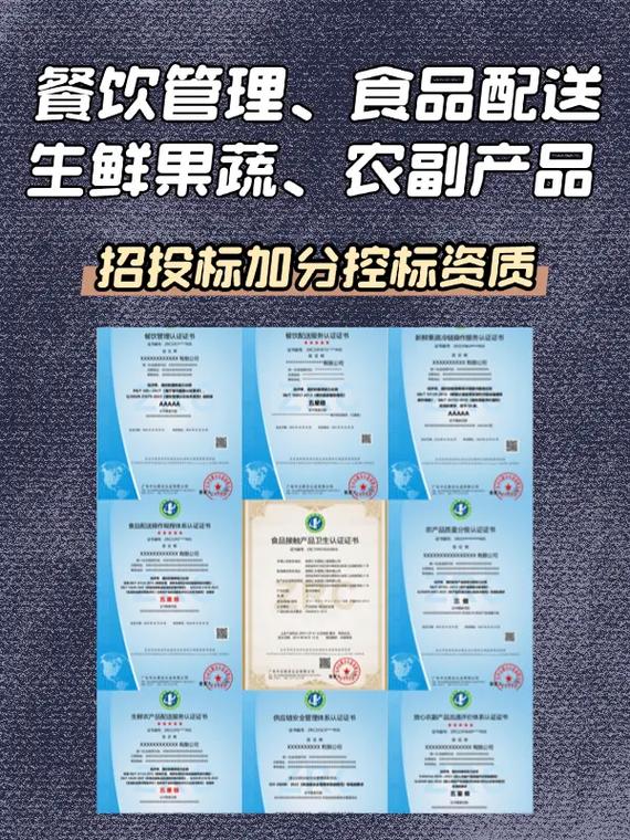 团餐饮管理资质食品农产品生鲜配送资质认证